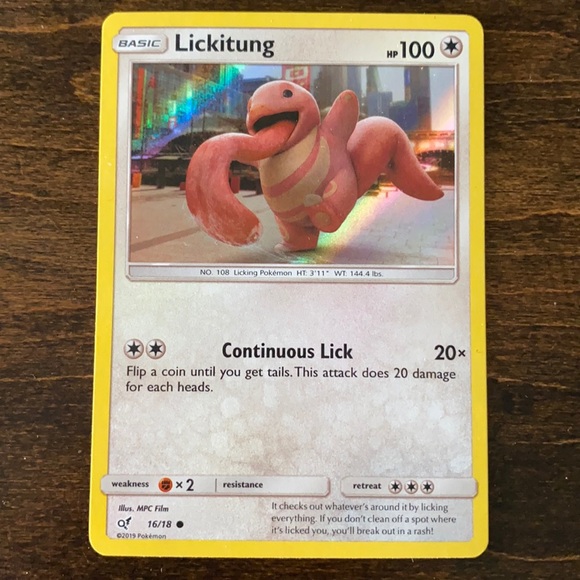 lickitung pokemon card price Lickitung (Holo Common) (16/18) [Sun & Moon: Detective Pikachu] – Pokemon  Plug main image 0